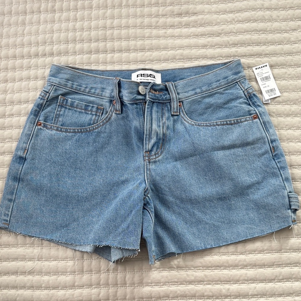 RSQ Womens Low Rise Baggy Carpenter Shorts